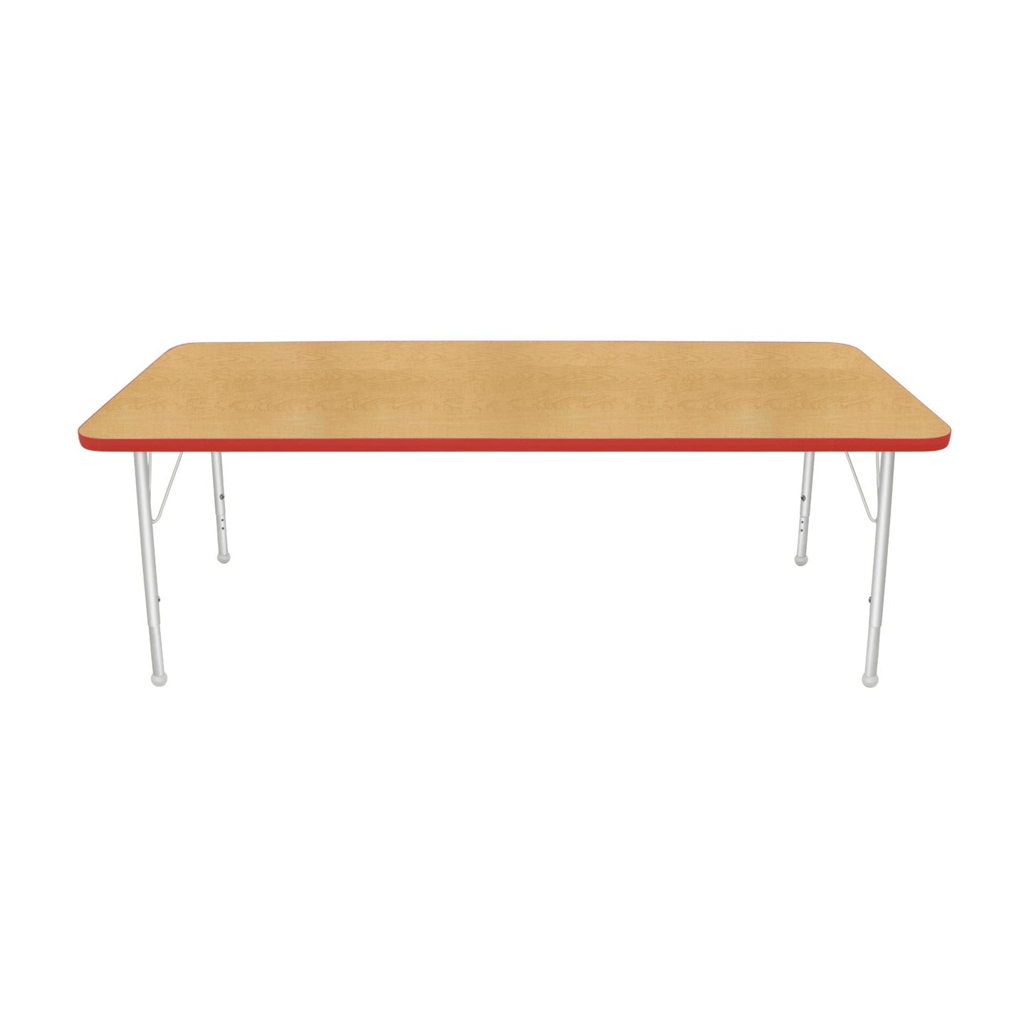 Mahar Creative Colors Small Rectangle Activity Table Preschool Height Adjustable Legs 72"W x 30"D x 17" - 25"H (MHR-3072LO)