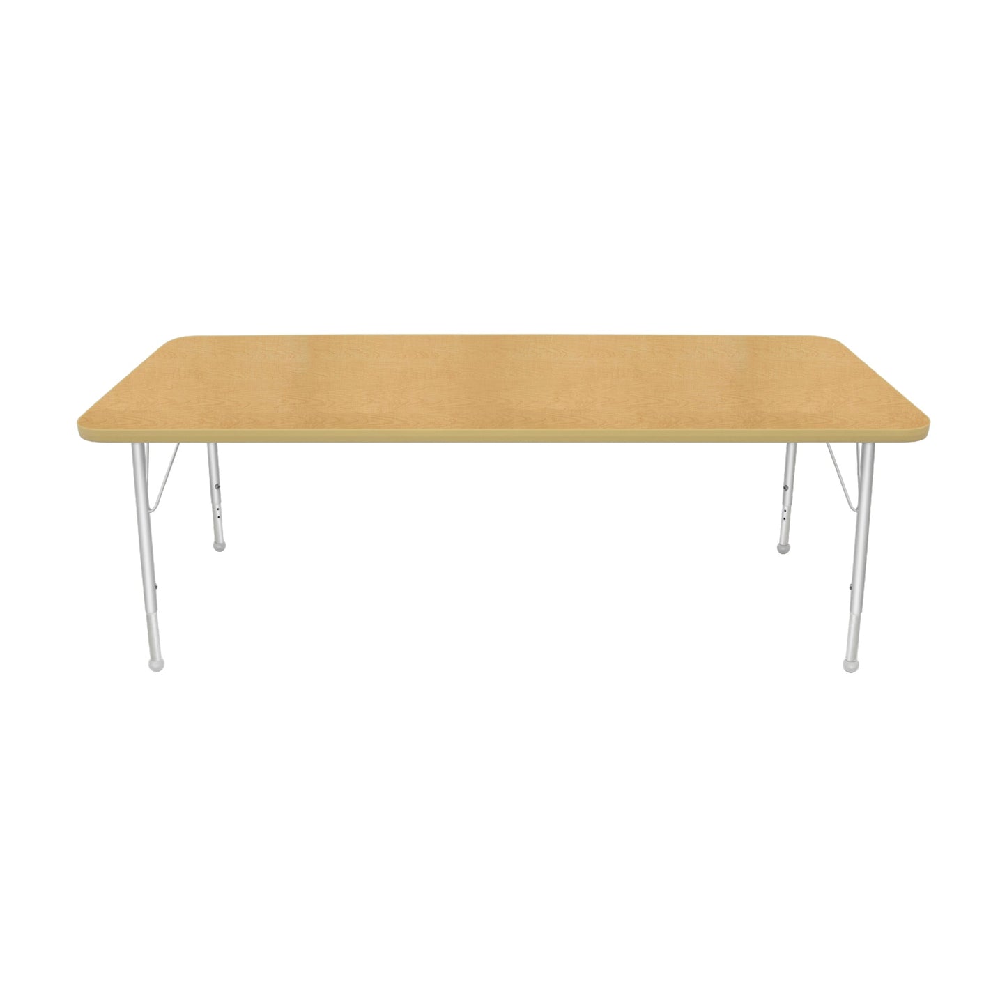 Mahar Creative Colors Small Rectangle Activity Table Preschool Height Adjustable Legs 72"W x 30"D x 17" - 25"H (MHR-3072LO)