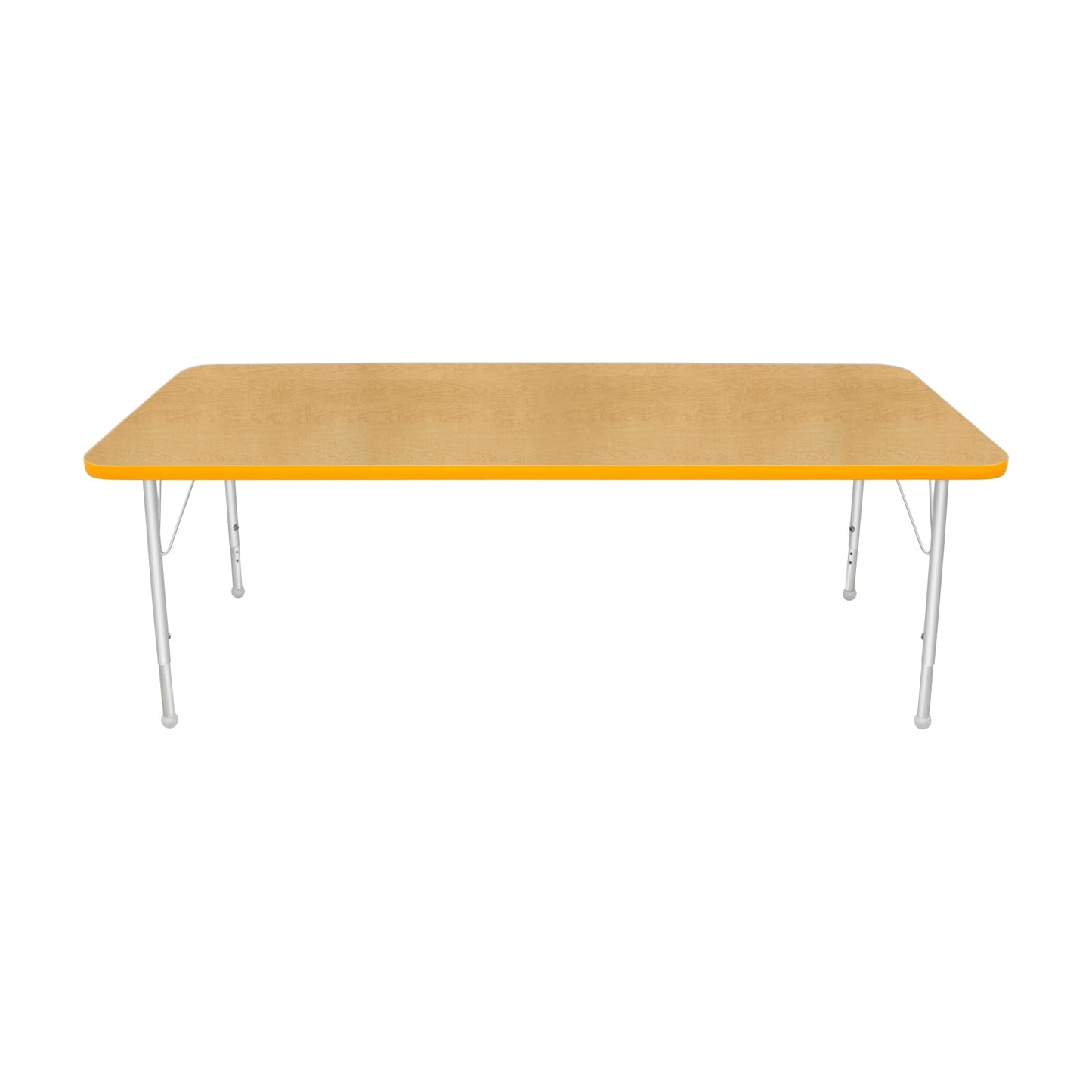 Mahar Creative Colors Small Rectangle Activity Table Preschool Height Adjustable Legs 72"W x 30"D x 17" - 25"H (MHR-3072LO)