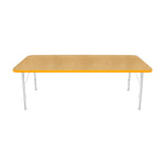 Mahar Creative Colors Small Rectangle Activity Table Preschool Height Adjustable Legs 72