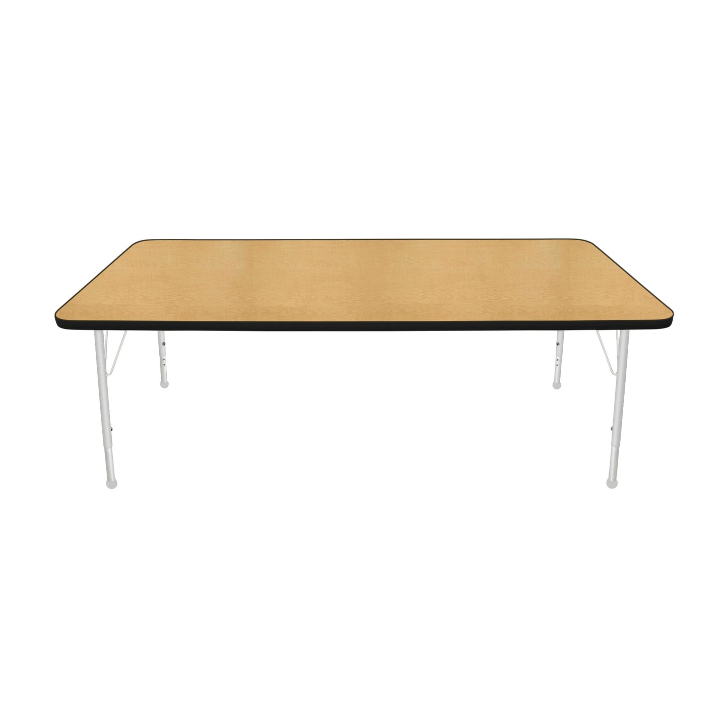 Mahar Creative Colors Large Rectangle Activity Table Preschool Height Adjustable Legs 72"W x 36"D x 17" - 25"H (MHR-3672LO)