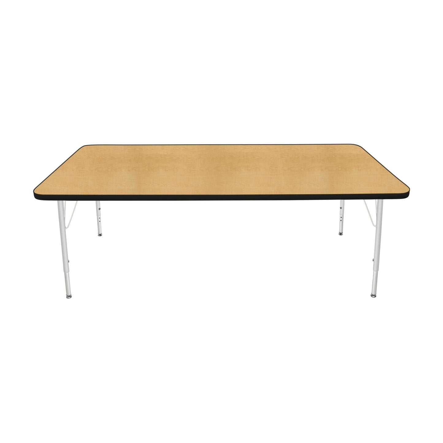 Mahar Creative Colors Large Rectangle Activity Table Preschool Height Adjustable Legs 72"W x 36"D x 17" - 25"H (MHR-3672LO)