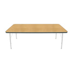 Mahar Creative Colors Large Rectangle Activity Table Preschool Height Adjustable Legs 72