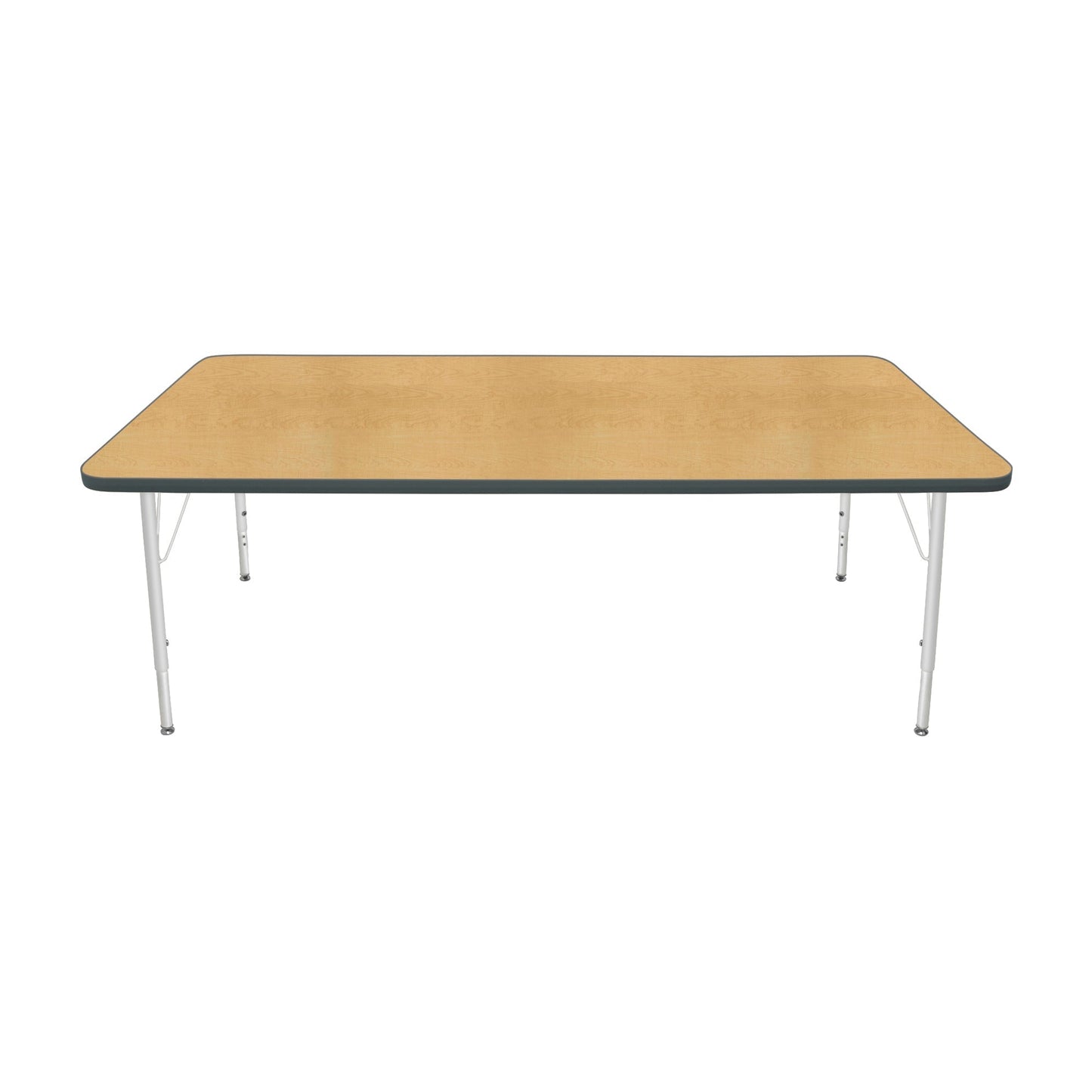 Mahar Creative Colors Large Rectangle Activity Table Preschool Height Adjustable Legs 72"W x 36"D x 17" - 25"H (MHR-3672LO)