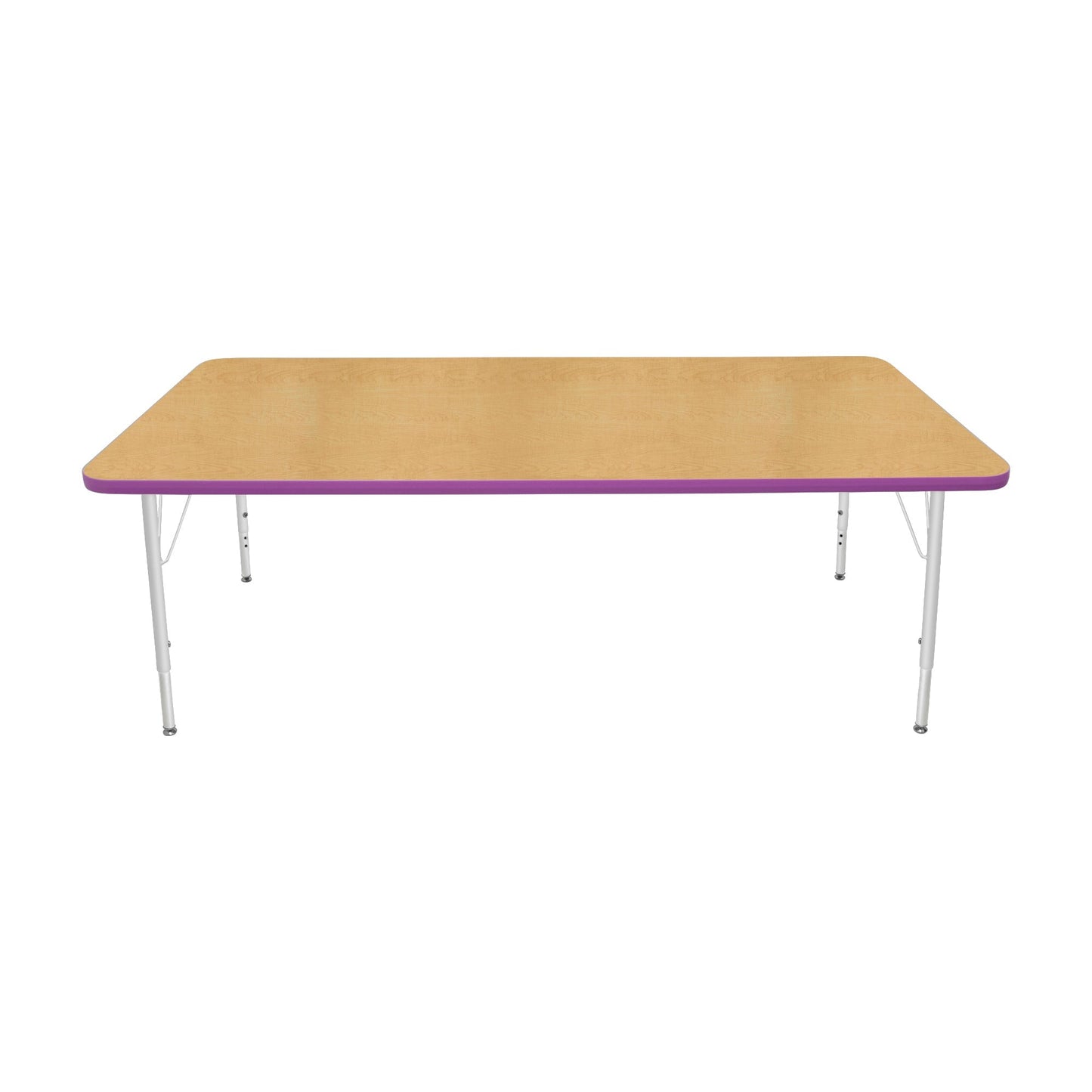 Mahar Creative Colors Large Rectangle Activity Table Preschool Height Adjustable Legs 72"W x 36"D x 17" - 25"H (MHR-3672LO)
