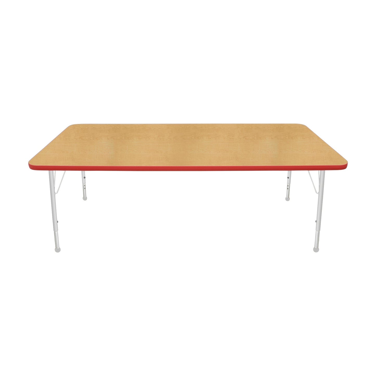Mahar Creative Colors Large Rectangle Activity Table Preschool Height Adjustable Legs 72"W x 36"D x 17" - 25"H (MHR-3672LO)