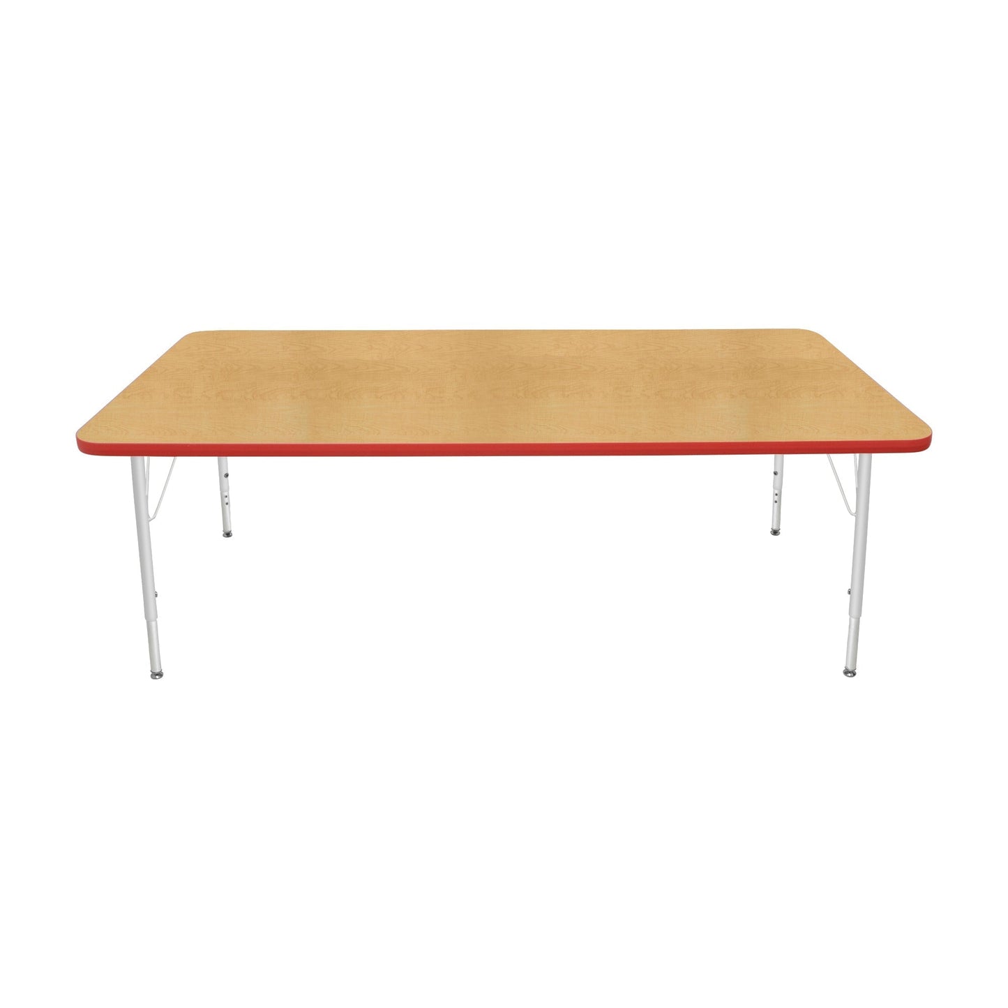 Mahar Creative Colors Large Rectangle Activity Table Preschool Height Adjustable Legs 72"W x 36"D x 17" - 25"H (MHR-3672LO)