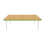 Mahar Creative Colors Large Rectangle Activity Table Preschool Height Adjustable Legs 72