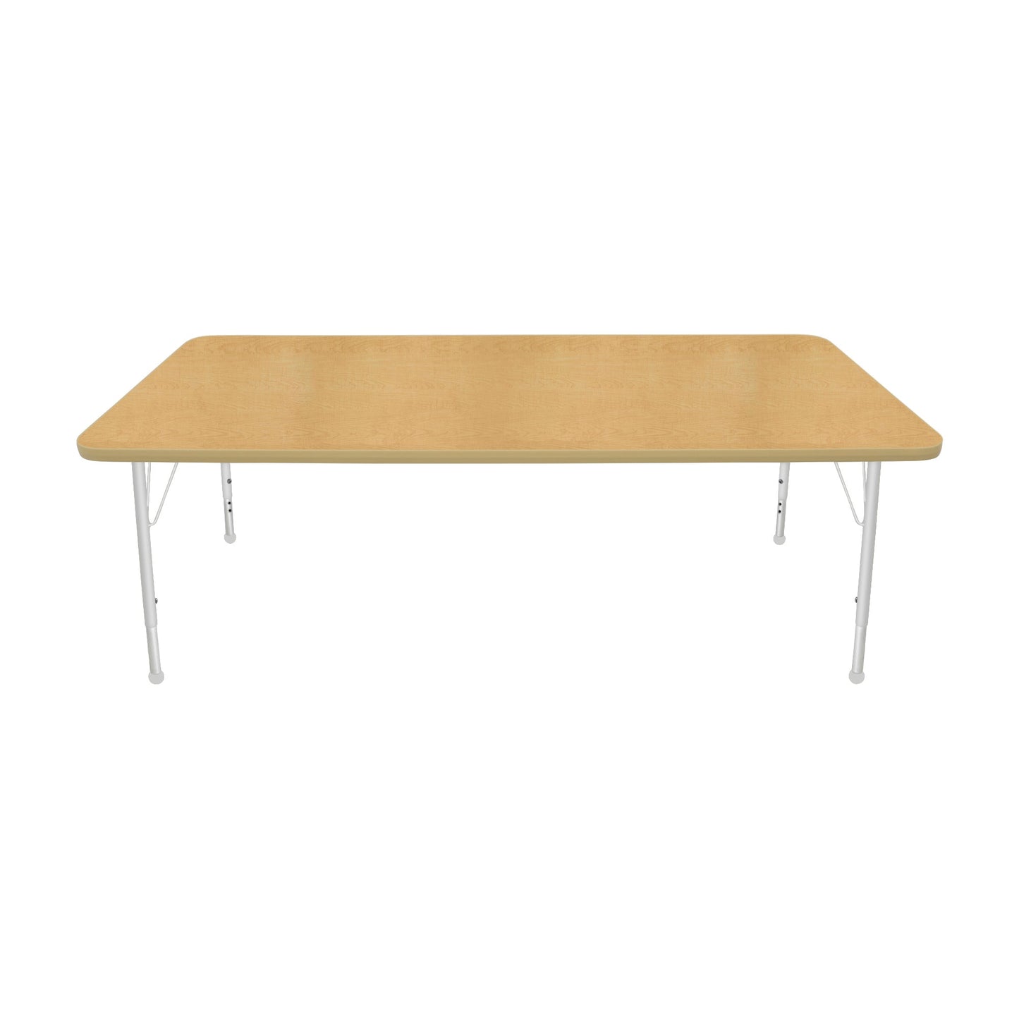 Mahar Creative Colors Large Rectangle Activity Table Preschool Height Adjustable Legs 72"W x 36"D x 17" - 25"H (MHR-3672LO)
