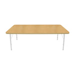 Mahar Creative Colors Large Rectangle Activity Table Preschool Height Adjustable Legs 72
