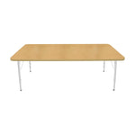 Mahar Creative Colors Large Rectangle Activity Table Preschool Height Adjustable Legs 72