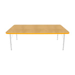 Mahar Creative Colors Large Rectangle Activity Table Preschool Height Adjustable Legs 72