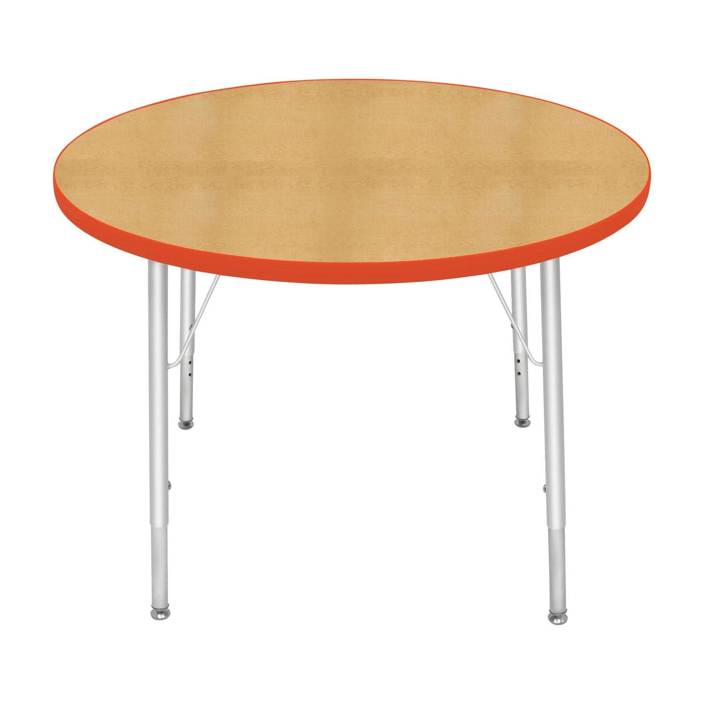 Mahar Creative Colors Round Activity Table Preschool Height Adjustable Legs 36"Dia x 17" - 25"H (MHR - 36RNLO) - SchoolOutlet