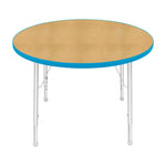 Mahar Creative Colors Round Activity Table Preschool Height Adjustable Legs 36