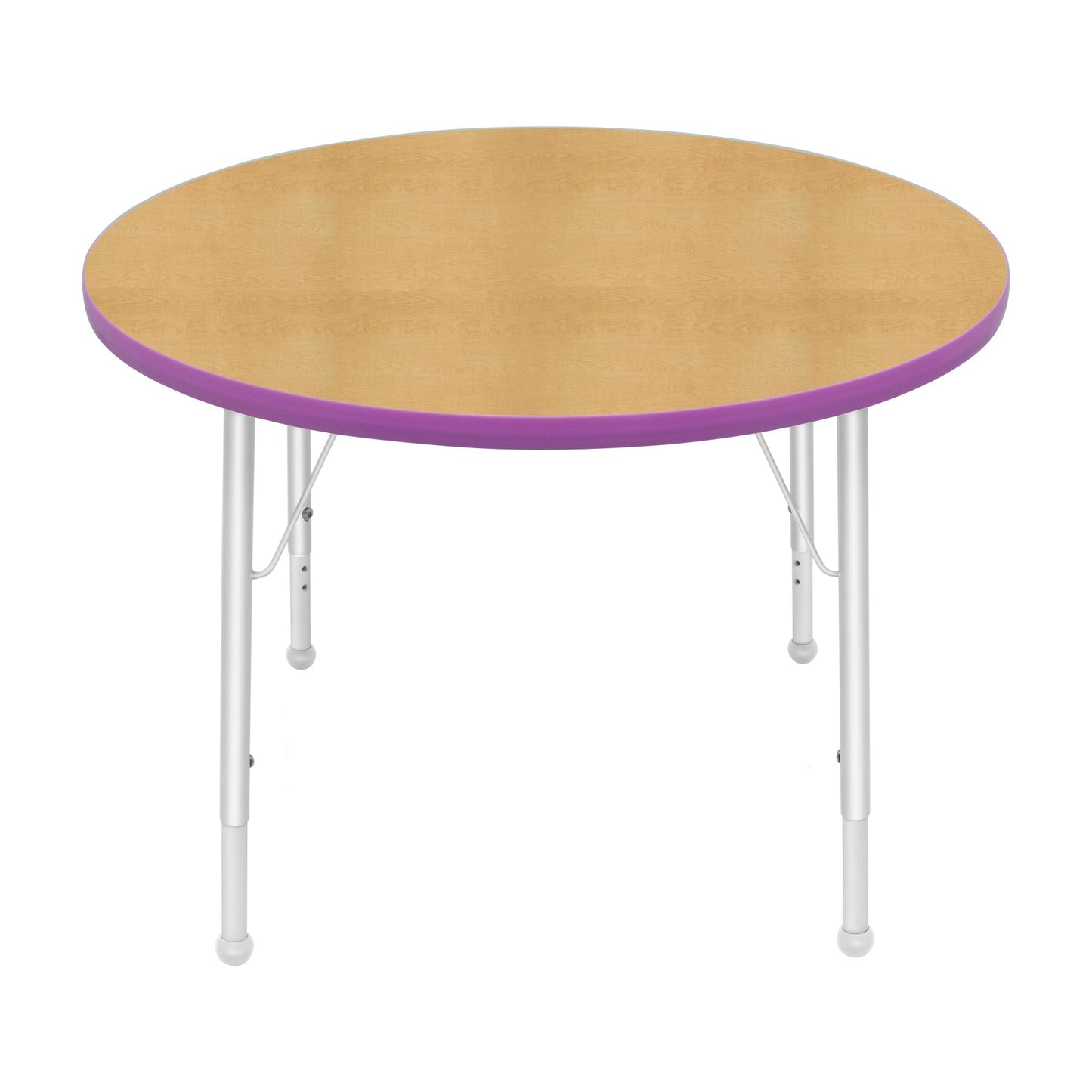 Mahar Creative Colors Round Activity Table Preschool Height Adjustable Legs 36"Dia x 17" - 25"H (MHR - 36RNLO) - SchoolOutlet