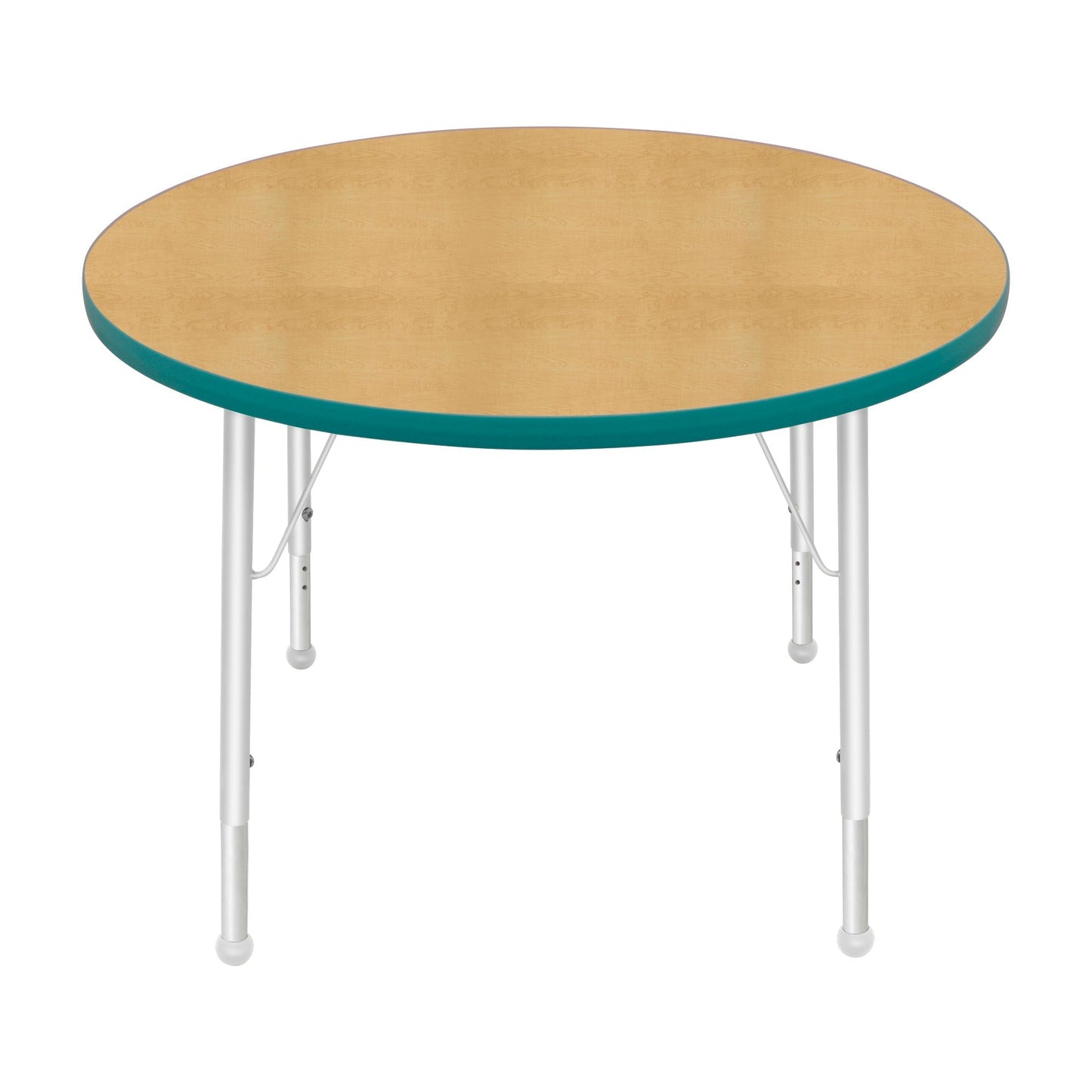 Mahar Creative Colors Round Activity Table Preschool Height Adjustable Legs 36"Dia x 17" - 25"H (MHR - 36RNLO) - SchoolOutlet