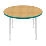 Mahar Creative Colors Round Activity Table Preschool Height Adjustable Legs 36