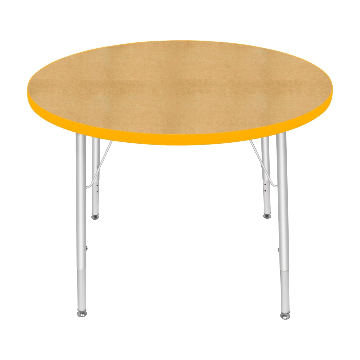 Mahar Creative Colors Round Activity Table Preschool Height Adjustable Legs 36"Dia x 17" - 25"H (MHR - 36RNLO) - SchoolOutlet