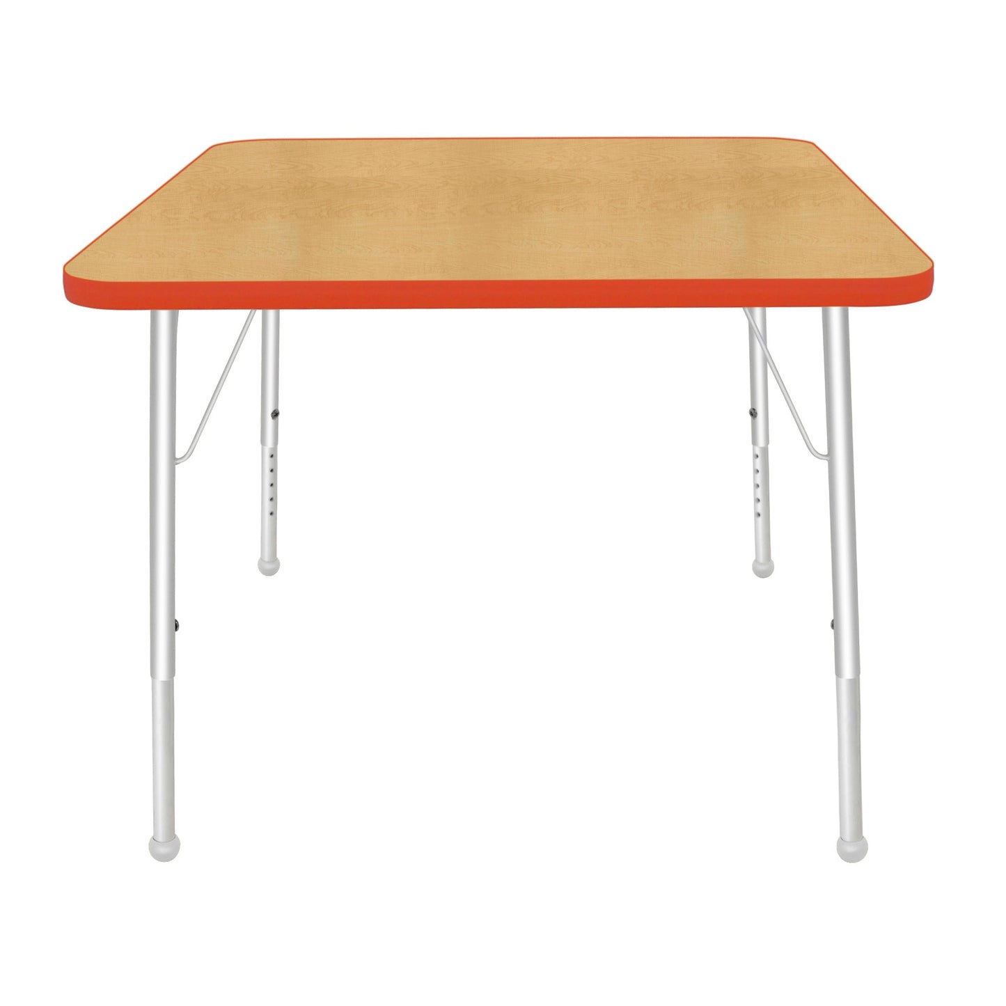 Mahar Creative Colors Square Activity Table Preschool Height Adjustable Legs 36"W x 36"D x 17" - 25"H (MHR-36SQLO)