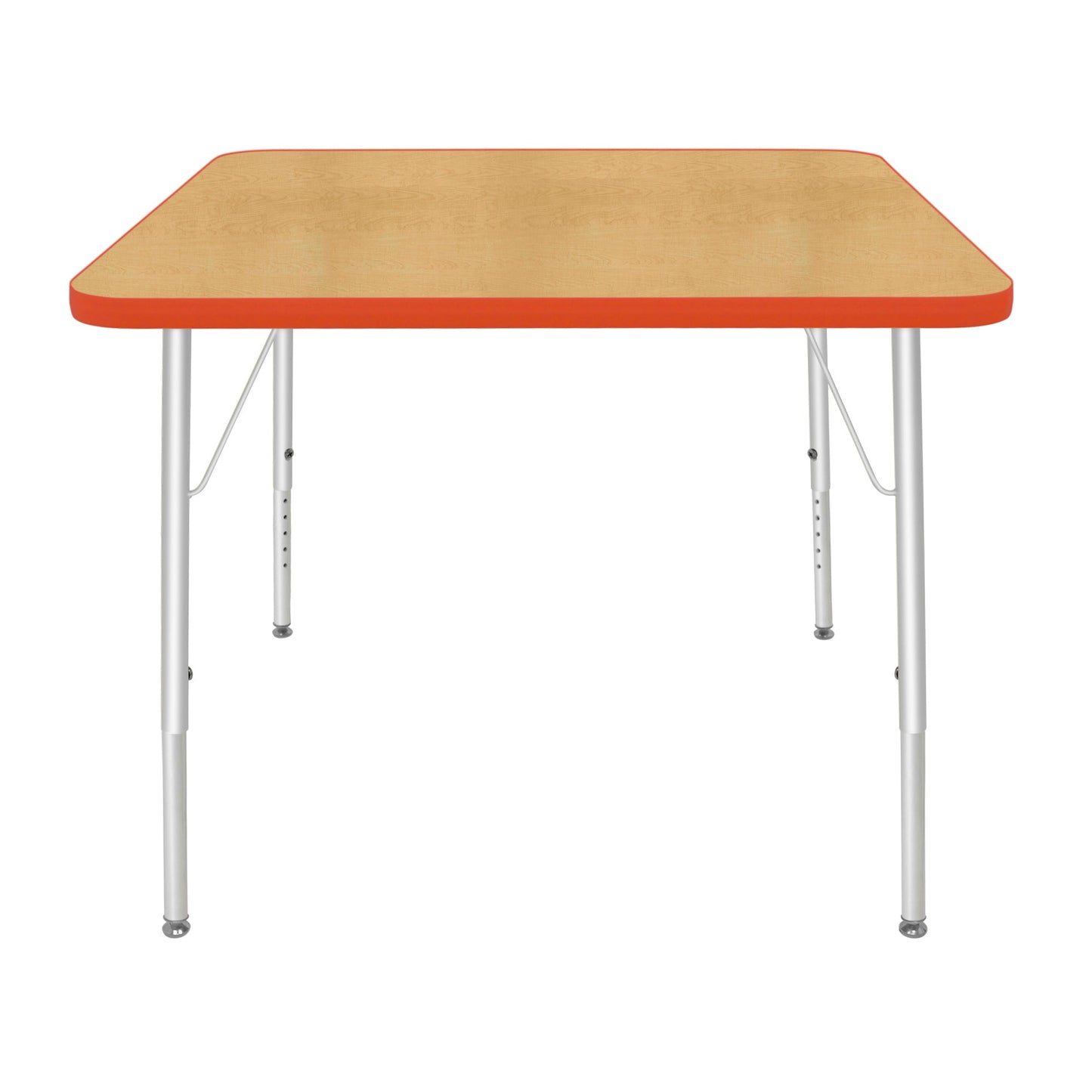 Mahar Creative Colors Square Activity Table Preschool Height Adjustable Legs 36"W x 36"D x 17" - 25"H (MHR-36SQLO)