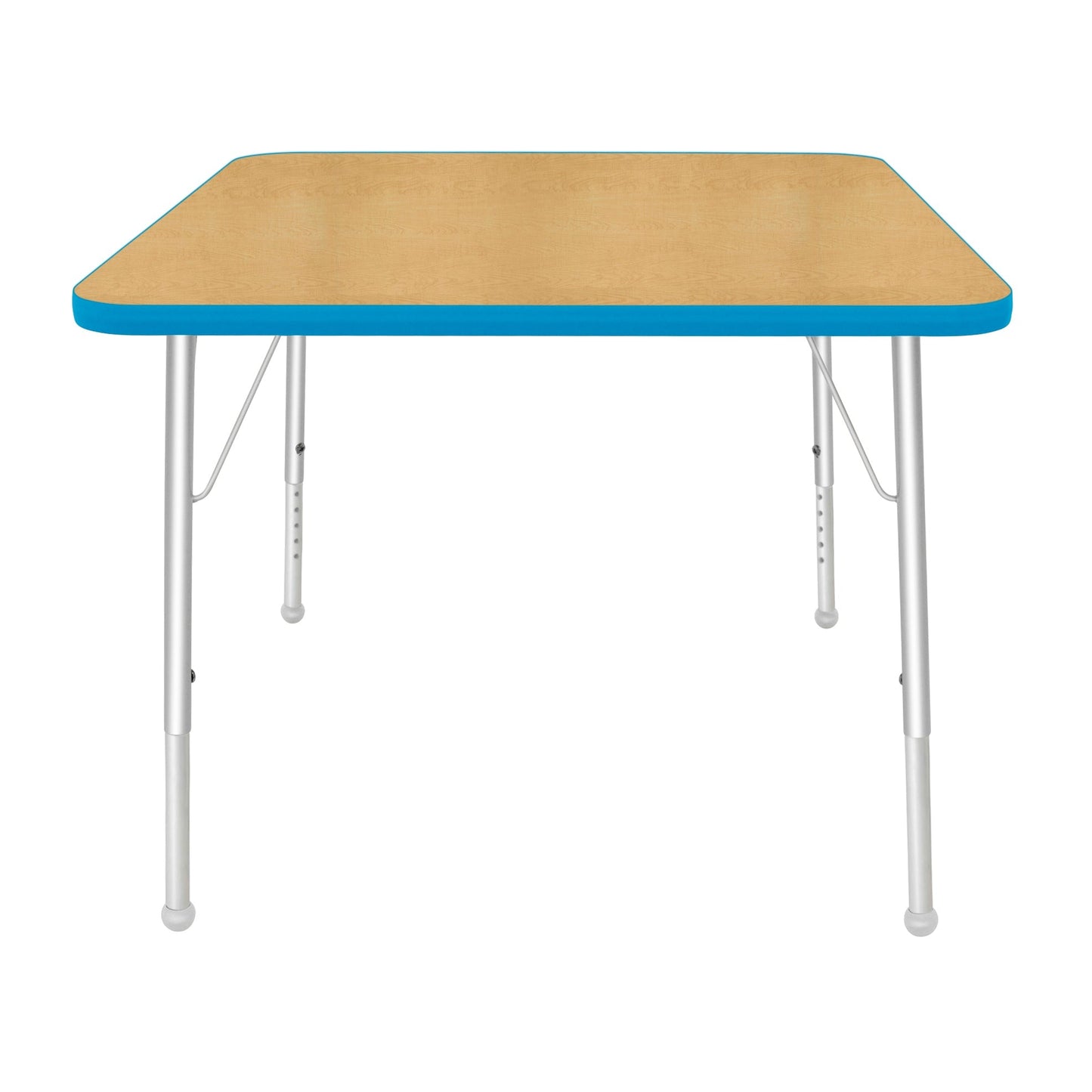 Mahar Creative Colors Square Activity Table Preschool Height Adjustable Legs 36"W x 36"D x 17" - 25"H (MHR-36SQLO)