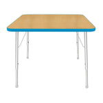 Mahar Creative Colors Square Activity Table Preschool Height Adjustable Legs 36
