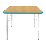 Mahar Creative Colors Square Activity Table Preschool Height Adjustable Legs 36