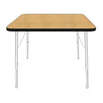 Mahar Creative Colors Square Activity Table Preschool Height Adjustable Legs 36