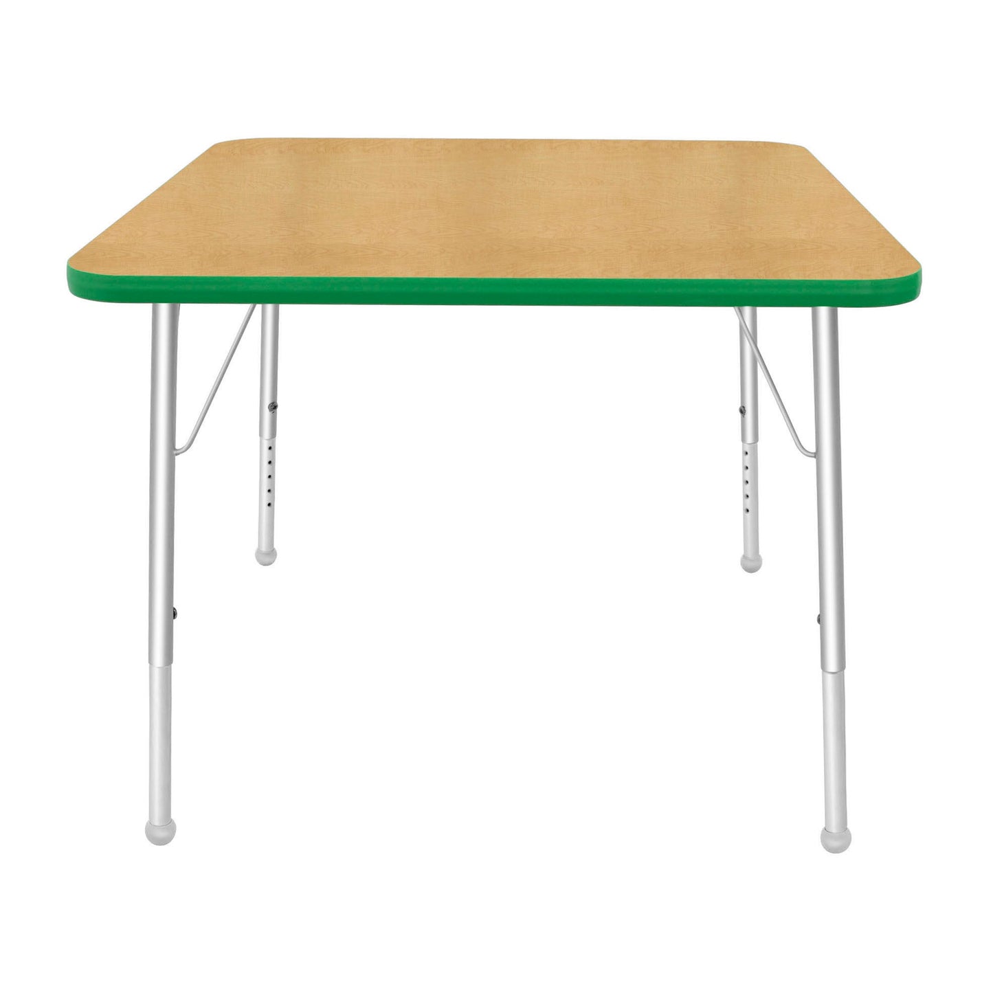 Mahar Creative Colors Square Activity Table Preschool Height Adjustable Legs 36"W x 36"D x 17" - 25"H (MHR-36SQLO)
