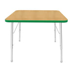 Mahar Creative Colors Square Activity Table Preschool Height Adjustable Legs 36