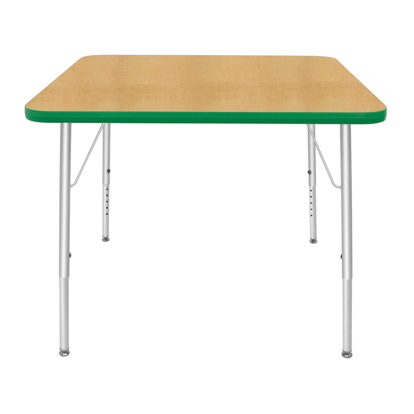 Mahar Creative Colors Square Activity Table Preschool Height Adjustable Legs 36"W x 36"D x 17" - 25"H (MHR-36SQLO)