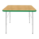 Mahar Creative Colors Square Activity Table Preschool Height Adjustable Legs 36
