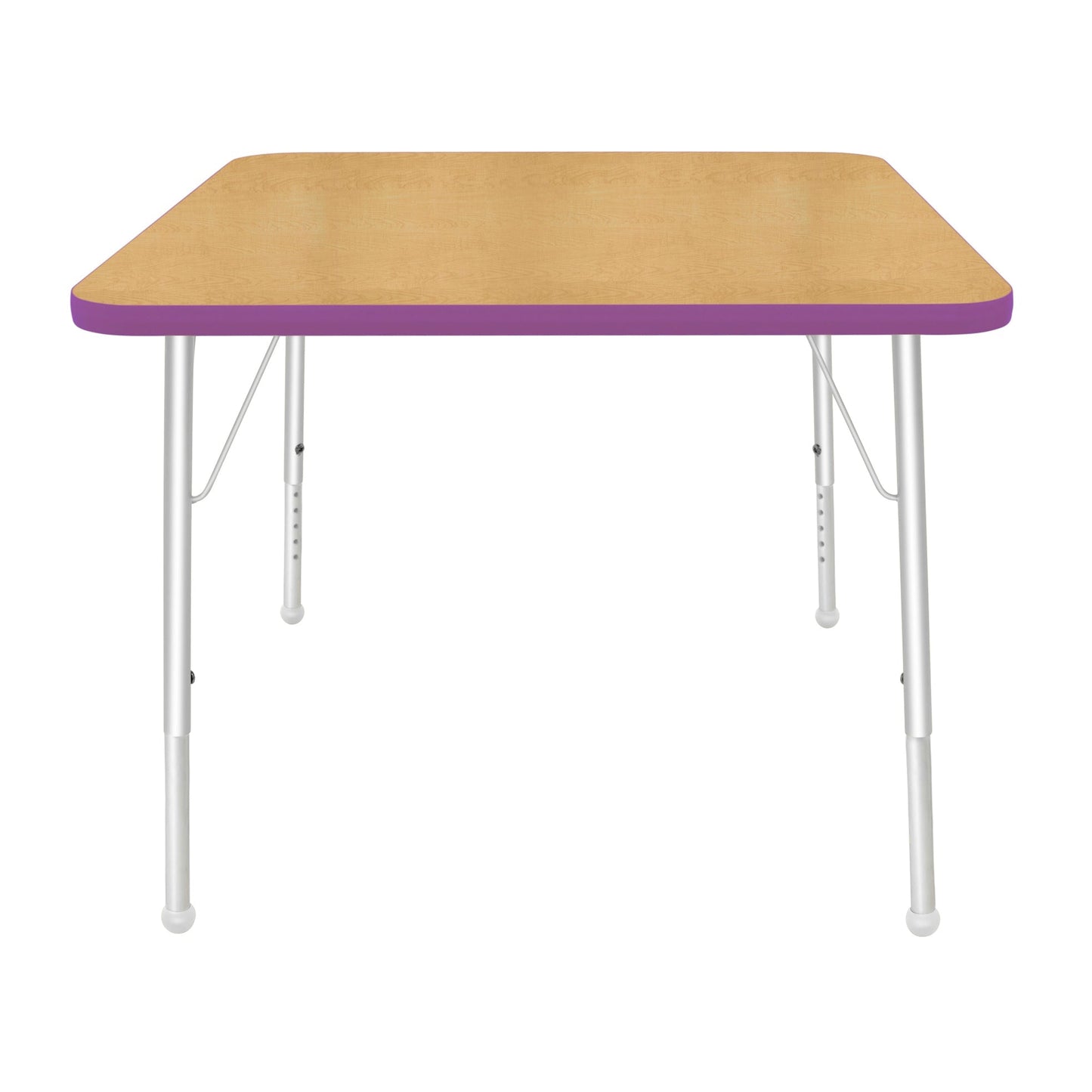 Mahar Creative Colors Square Activity Table Preschool Height Adjustable Legs 36"W x 36"D x 17" - 25"H (MHR-36SQLO)