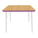 Mahar Creative Colors Square Activity Table Preschool Height Adjustable Legs 36
