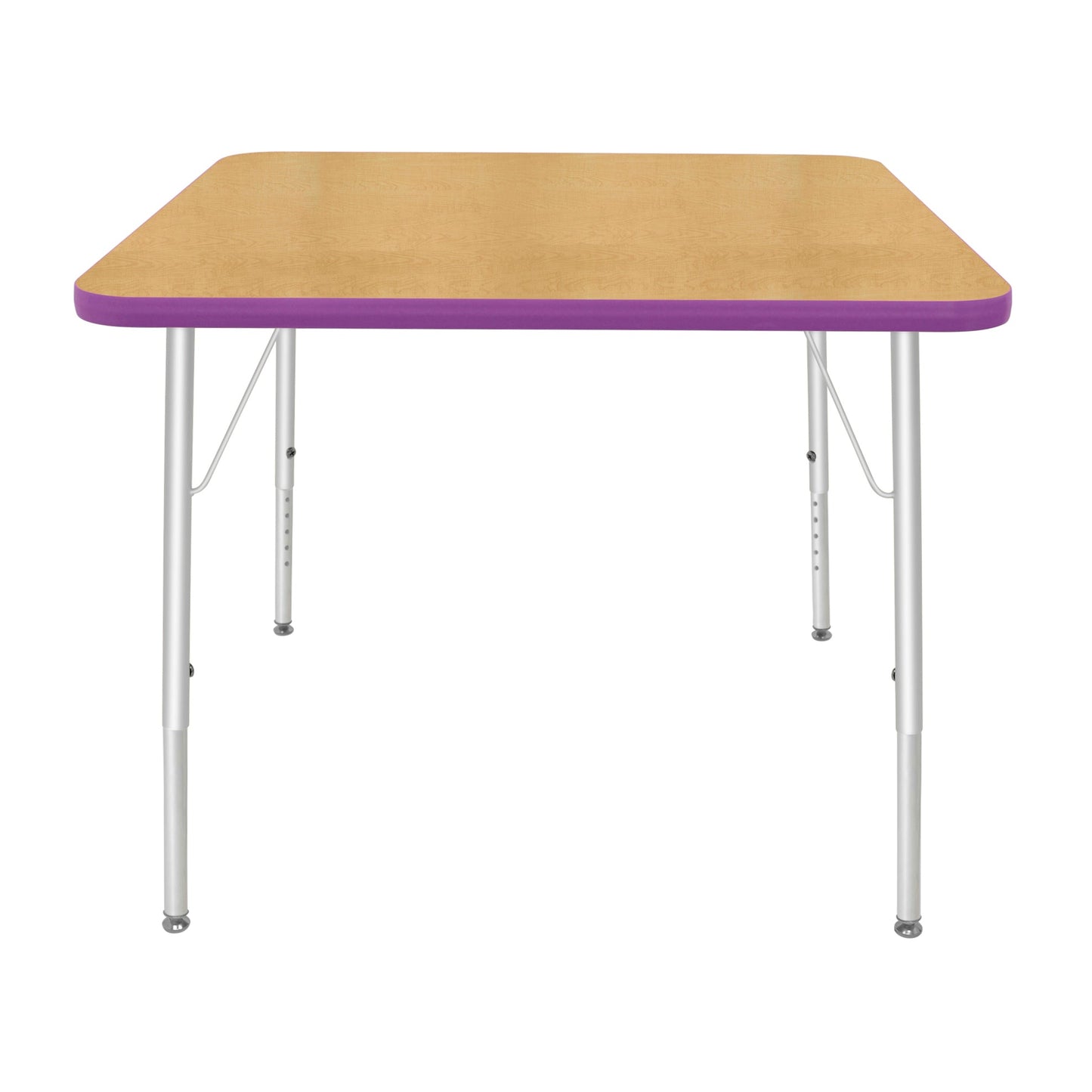 Mahar Creative Colors Square Activity Table Preschool Height Adjustable Legs 36"W x 36"D x 17" - 25"H (MHR-36SQLO)