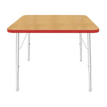Mahar Creative Colors Square Activity Table Preschool Height Adjustable Legs 36