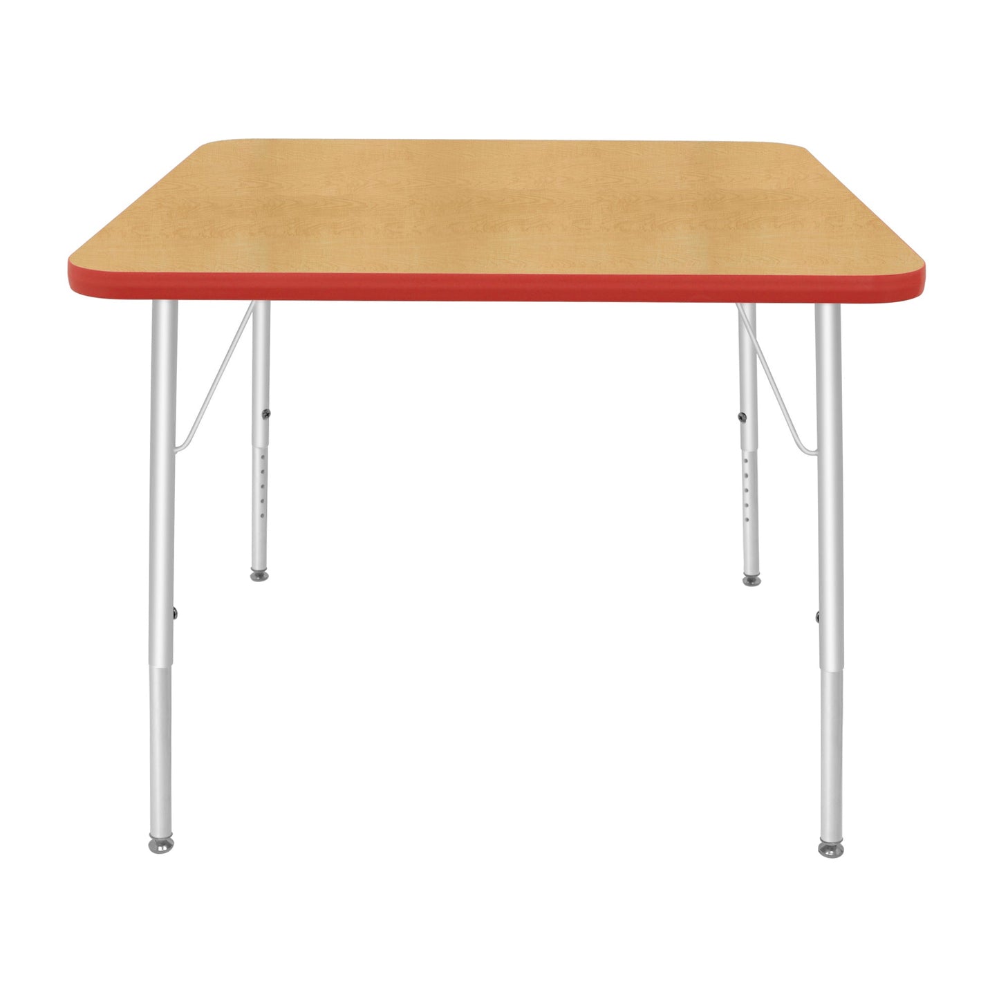 Mahar Creative Colors Square Activity Table Preschool Height Adjustable Legs 36"W x 36"D x 17" - 25"H (MHR-36SQLO)
