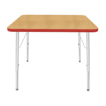 Mahar Creative Colors Square Activity Table Preschool Height Adjustable Legs 36