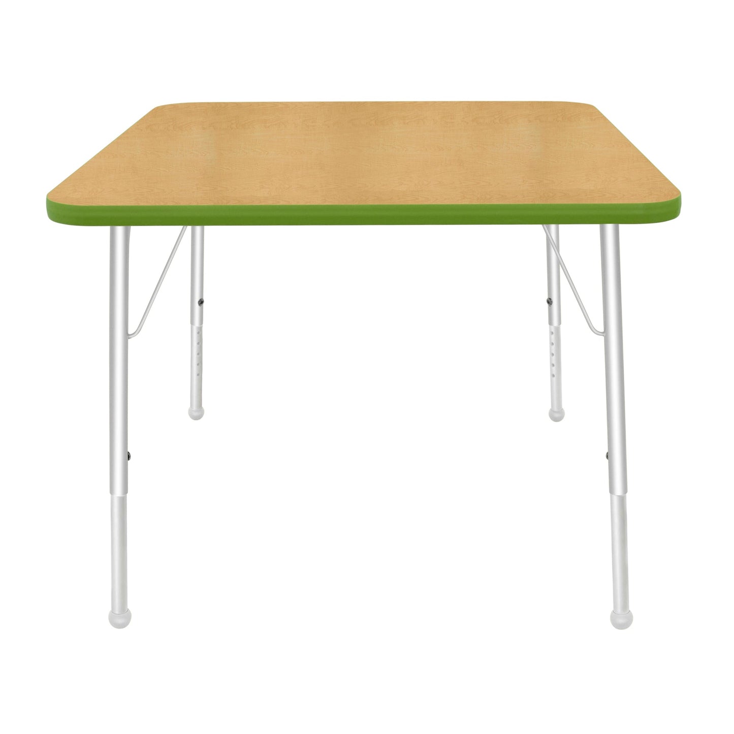 Mahar Creative Colors Square Activity Table Preschool Height Adjustable Legs 36"W x 36"D x 17" - 25"H (MHR-36SQLO)
