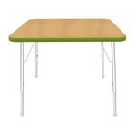 Mahar Creative Colors Square Activity Table Preschool Height Adjustable Legs 36