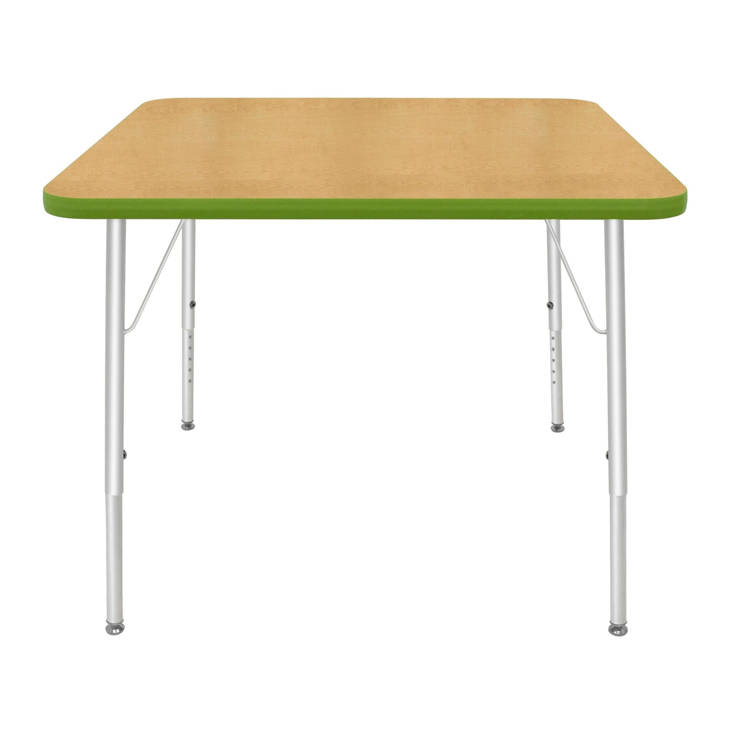 Mahar Creative Colors Square Activity Table Preschool Height Adjustable Legs 36"W x 36"D x 17" - 25"H (MHR-36SQLO)