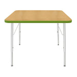 Mahar Creative Colors Square Activity Table Preschool Height Adjustable Legs 36
