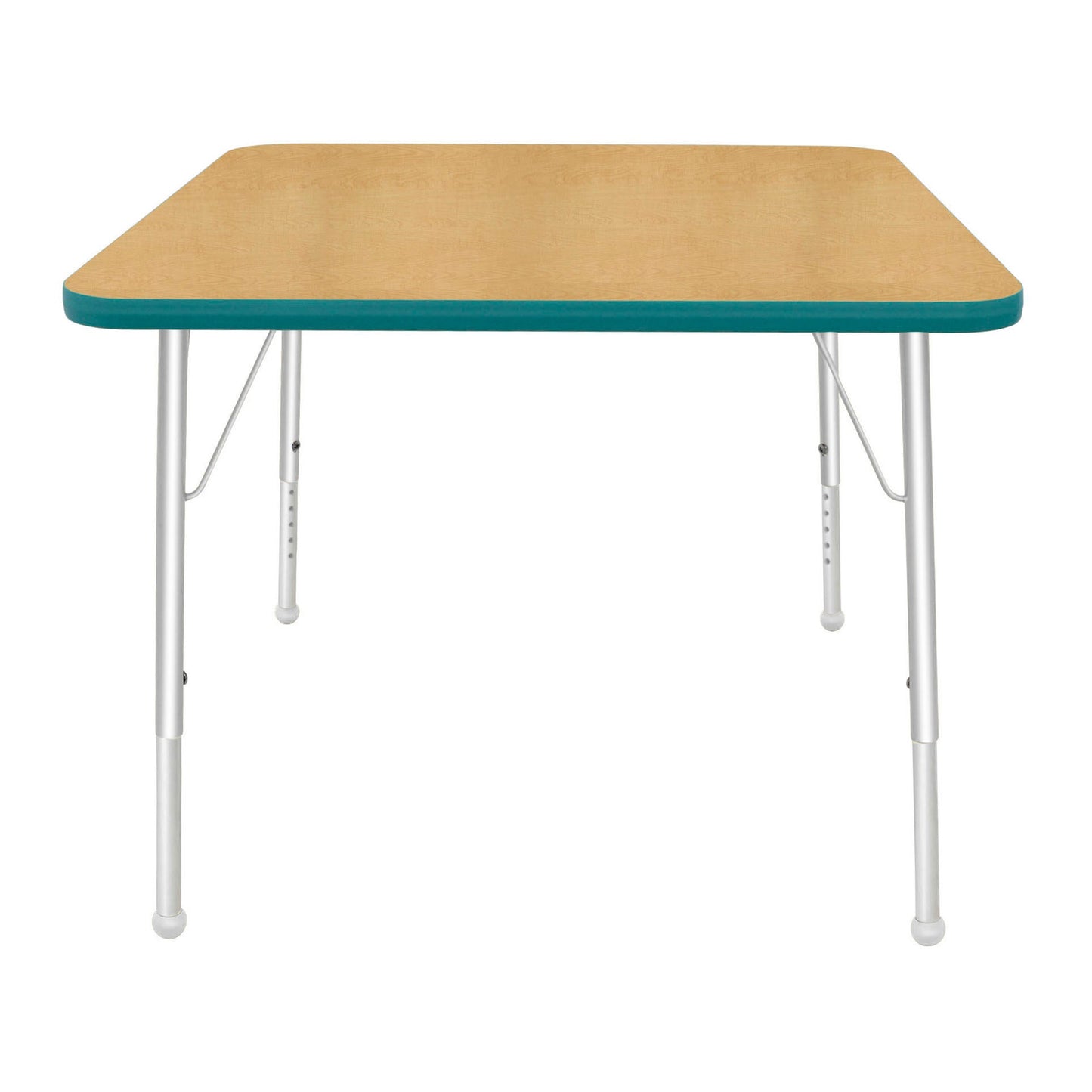Mahar Creative Colors Square Activity Table Preschool Height Adjustable Legs 36"W x 36"D x 17" - 25"H (MHR-36SQLO)