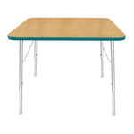 Mahar Creative Colors Square Activity Table Preschool Height Adjustable Legs 36