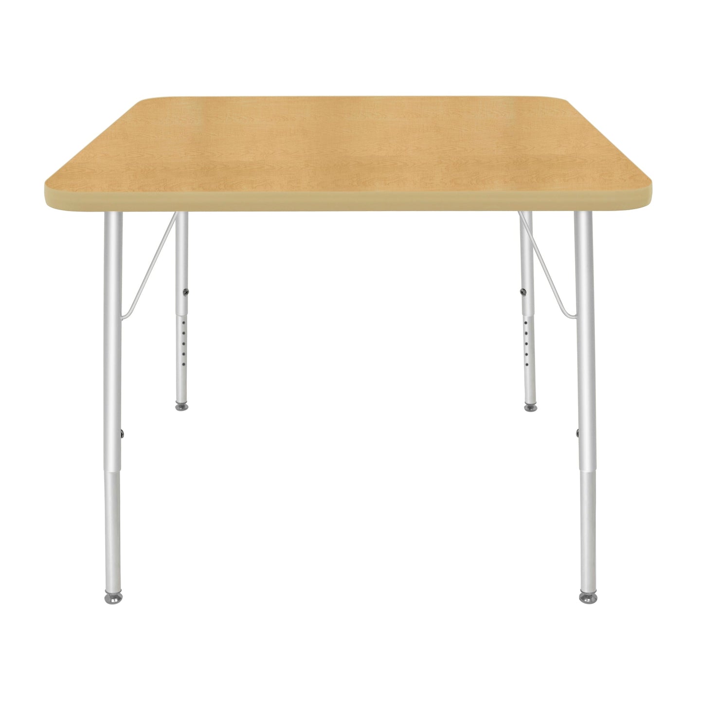 Mahar Creative Colors Square Activity Table Preschool Height Adjustable Legs 36"W x 36"D x 17" - 25"H (MHR-36SQLO)
