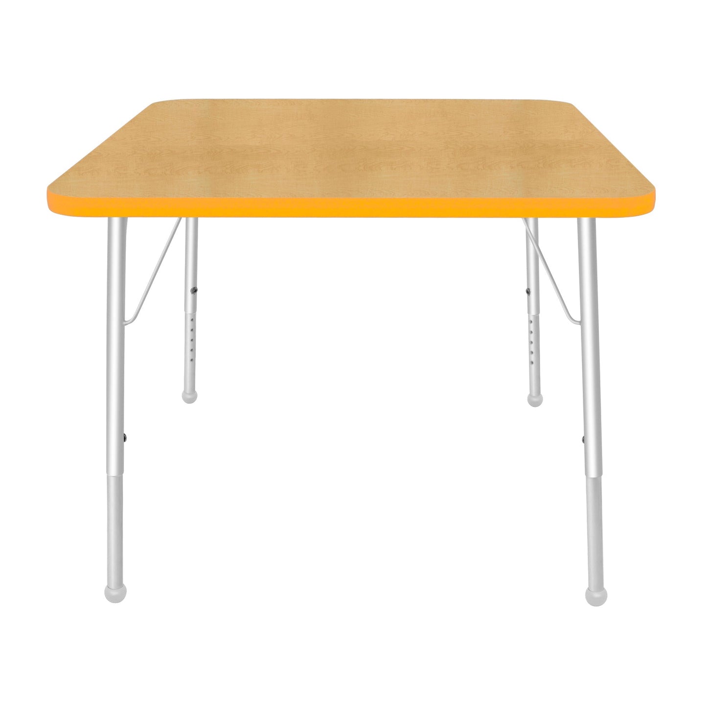 Mahar Creative Colors Square Activity Table Preschool Height Adjustable Legs 36"W x 36"D x 17" - 25"H (MHR-36SQLO)