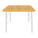 Mahar Creative Colors Square Activity Table Preschool Height Adjustable Legs 36