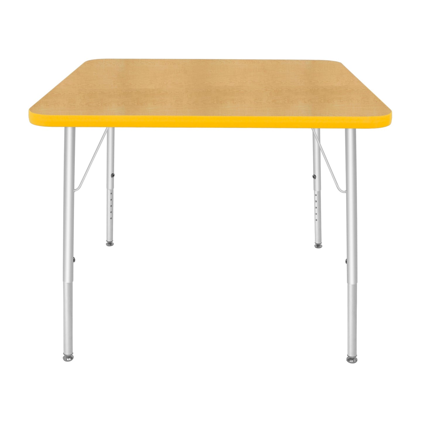 Mahar Creative Colors Square Activity Table Preschool Height Adjustable Legs 36"W x 36"D x 17" - 25"H (MHR-36SQLO)