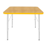 Mahar Creative Colors Square Activity Table Preschool Height Adjustable Legs 36