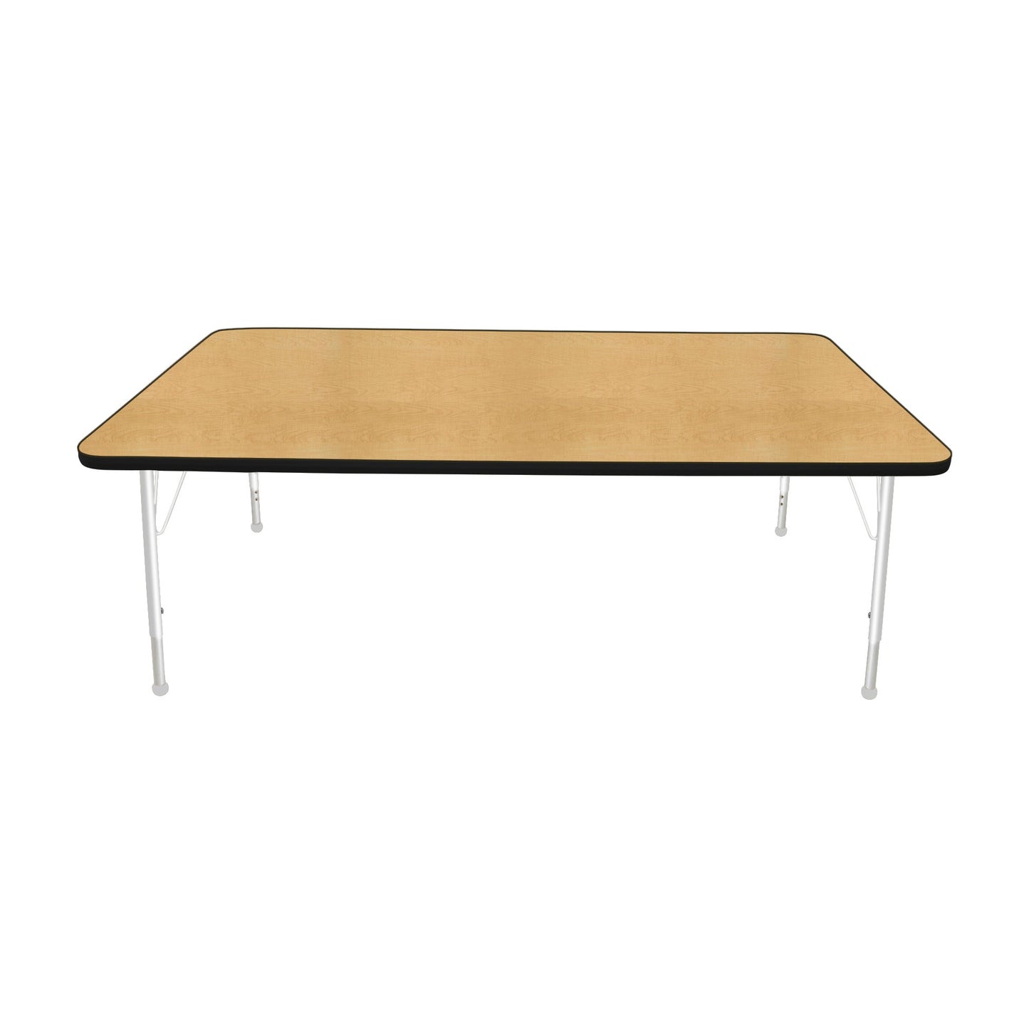Mahar Creative Colors Large Rectangle Activity Table Preschool Height Adjustable Legs 72"W x 42"D x 17" - 25"H (MHR-4272LO)